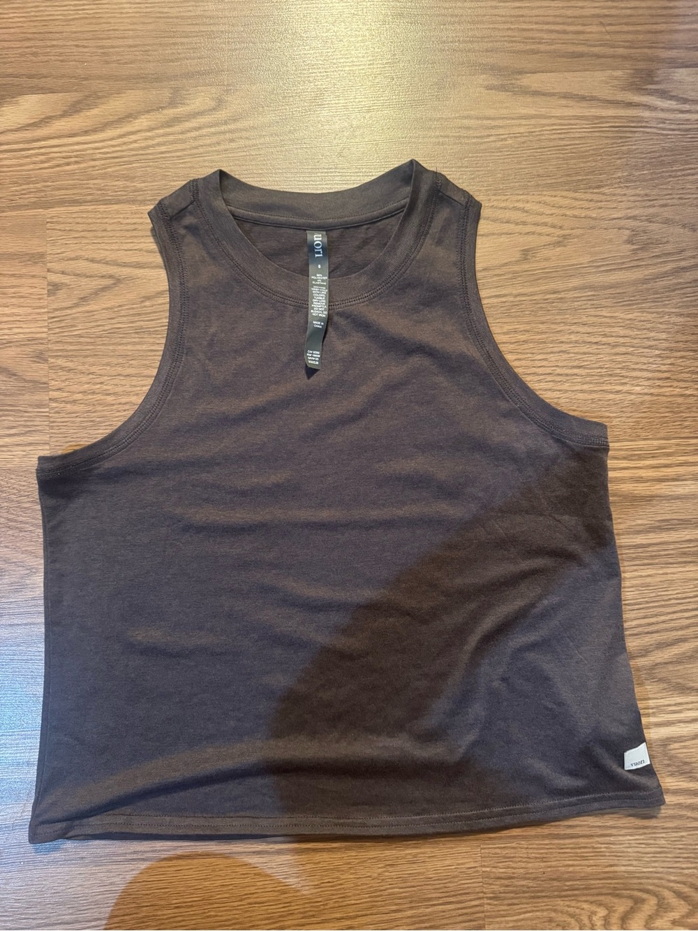Women’s Sleeveless Crewneck Tank Top - Brown
